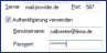 Einstellungsdialog E-Mail-Versand