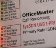 LED-Anzeigen am EyeSDN USB 1-PRI