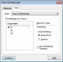 Teamvermittlung in der Talkmaster-Zentrale